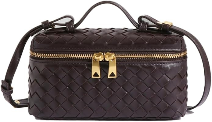 Slouchy Woven Crescent Crossbody Purses Women Square Box Shoulder Bag Mini Suede Tote Hobo Bags H... | Amazon (US)