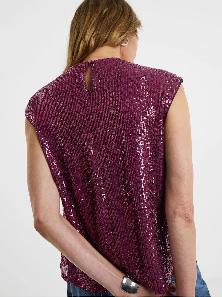 Rood - JD Williams Sequin Cap Sleeve Vest | Next EU
