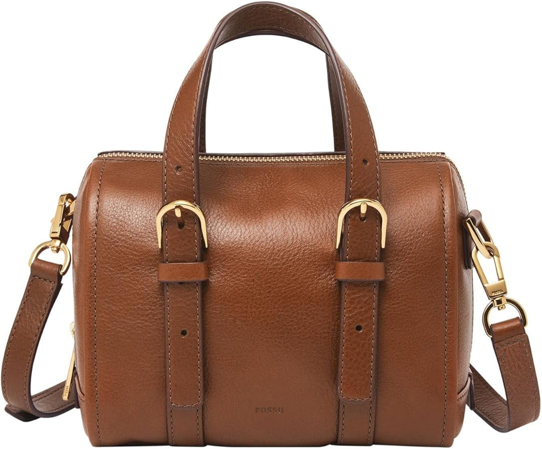 Fossil Women's Carlie Leather Mini Satchel Purse Handbag for Women | Amazon (US)