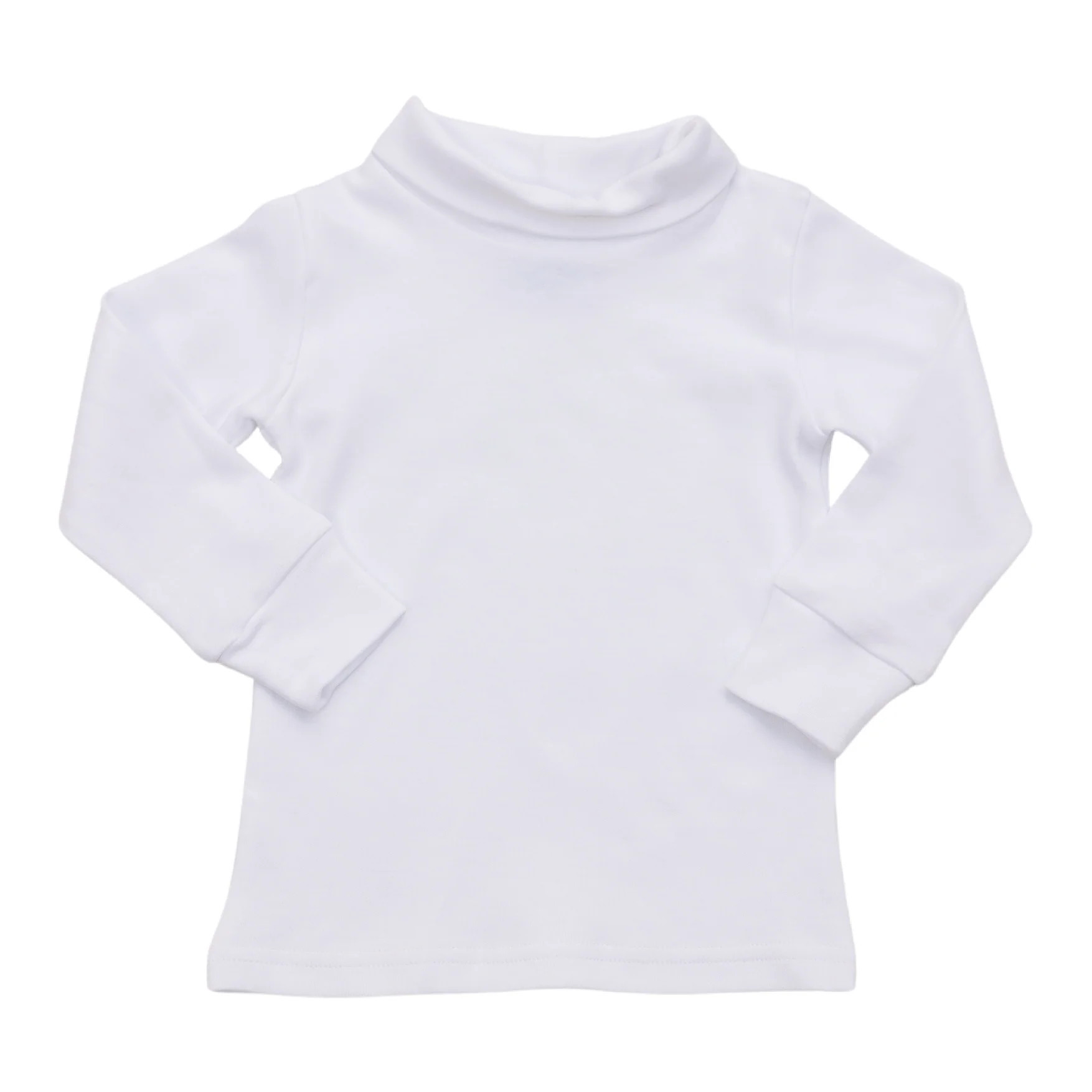 White Childrens Turtleneck | Eyelet & Ivy