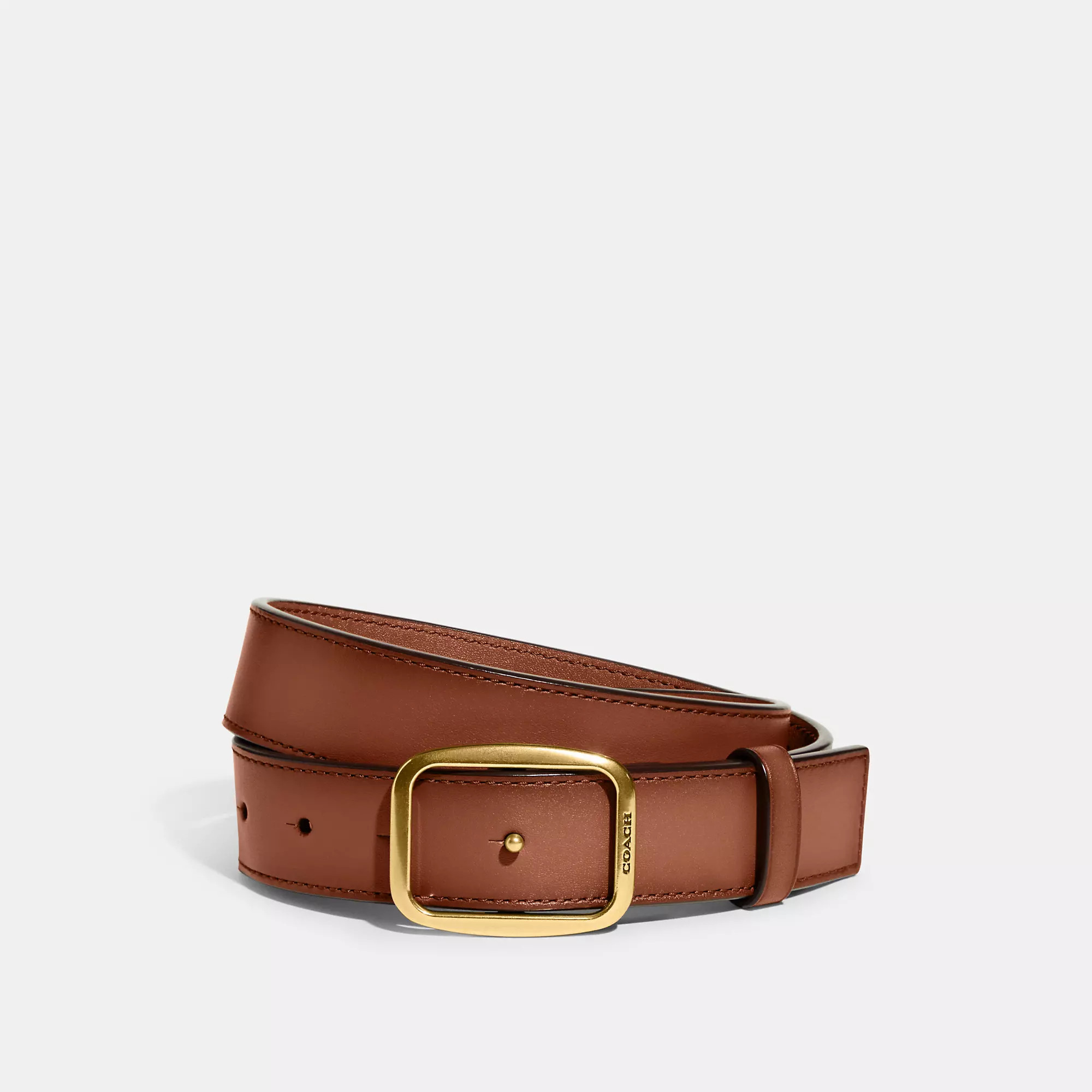 COACH Classic Buckle Belt, 30 Mm - Brown, Size: XS - Leather | Coach Outlet CA