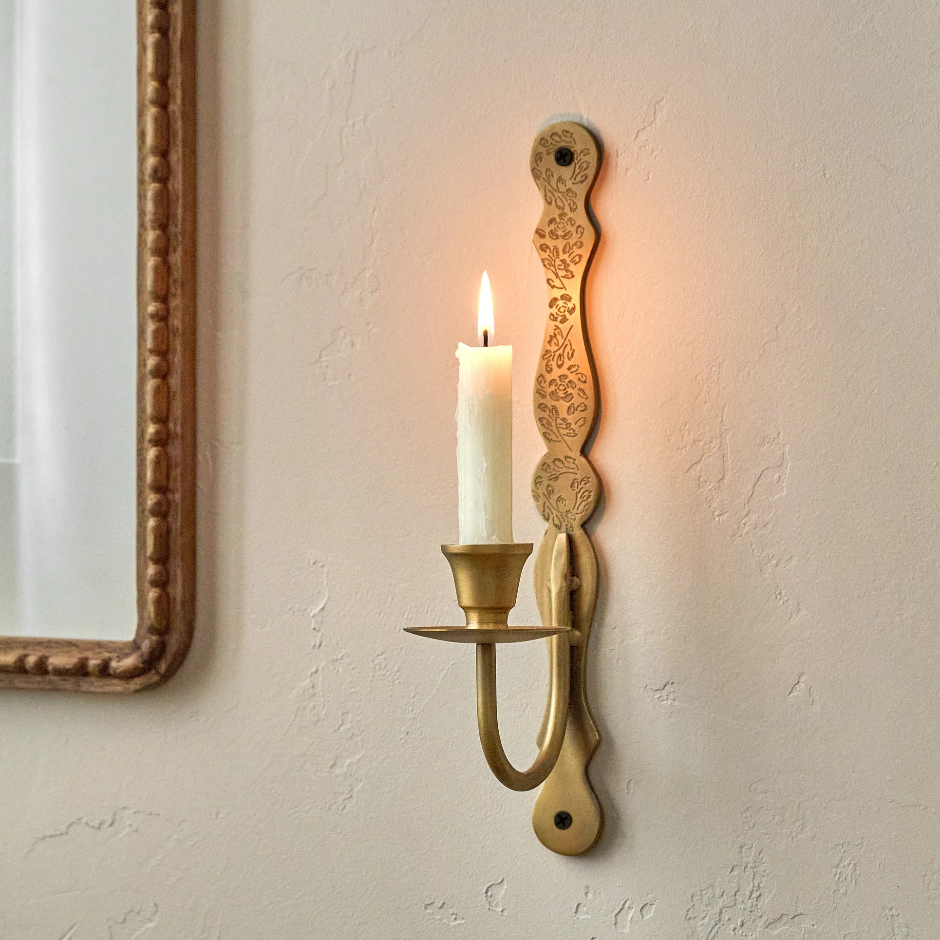 Mia Etched Brass Wall Sconce | Magnolia