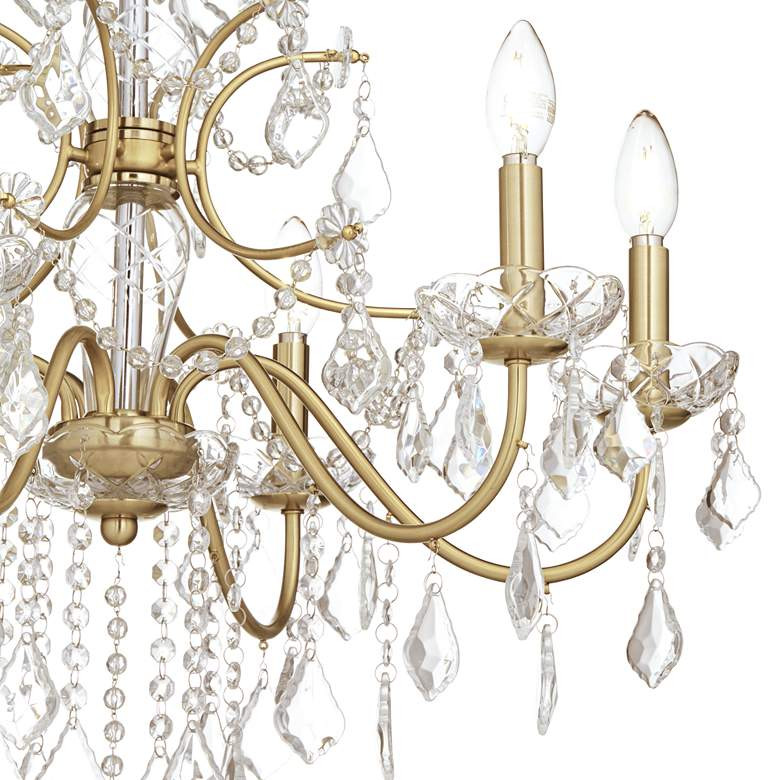 Vienna Full Spectrum DeMallo 26" Gold 6-Light Crystal Chandelier | Lamps Plus
