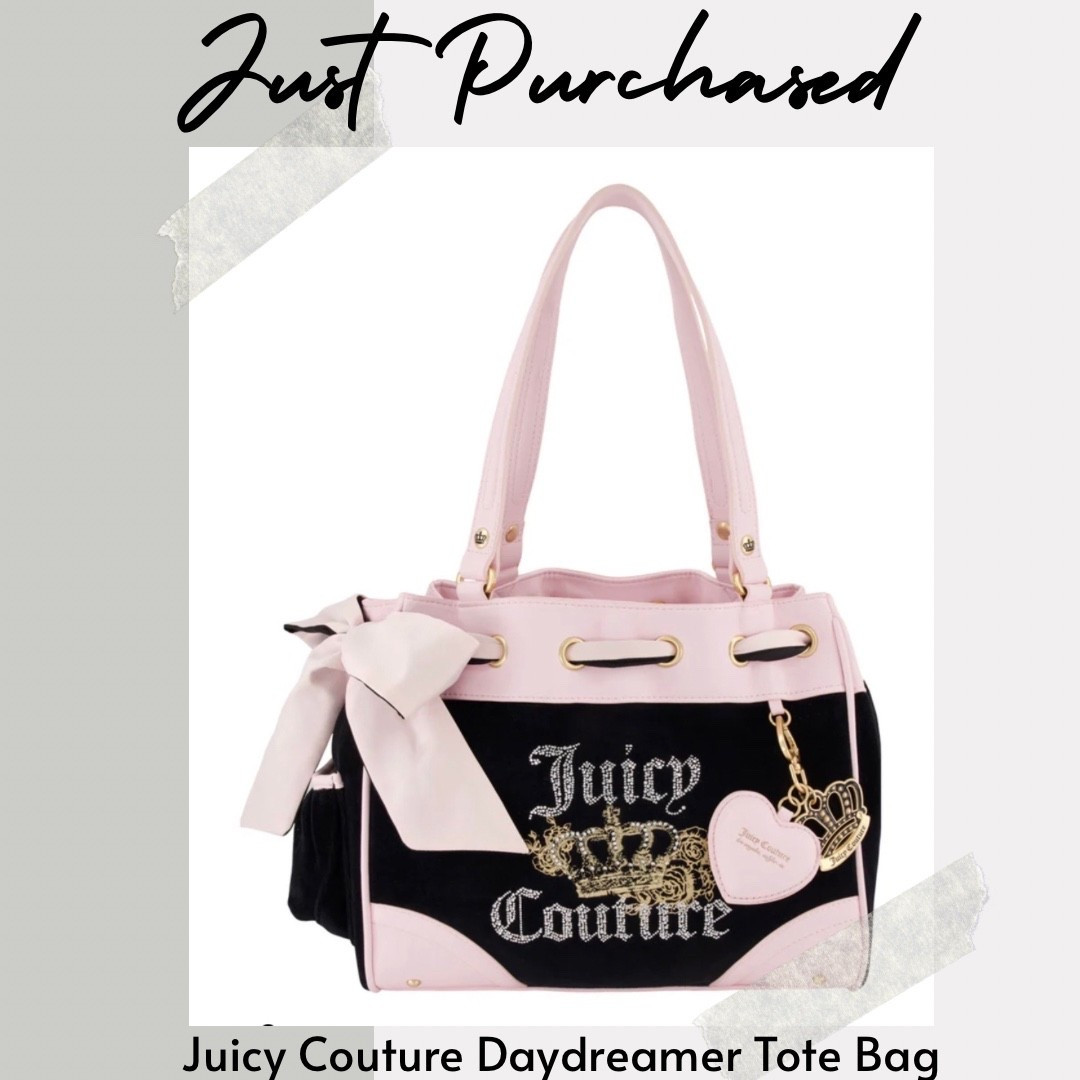 Just Purchased the newly released Juicy Couture Daydreamer bag 😍

LTKsalealert / ltkootd / juicy couture / juicy couture tote bag / juicy couture bag / juicy couture daydreamer bag / handbag / designer bag / tote bag / tote bag/ travel tote / travel tote bag / black and pink tote bag / girly / girly bag / y2k / y2k handbag 2 sake / sale alert

#LTKSeasonal #LTKgrwm #LTKTravel
