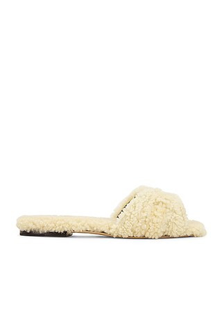 Saint Laurent Tribute 05 Sandals in Naturale | FWRD | FWRD 