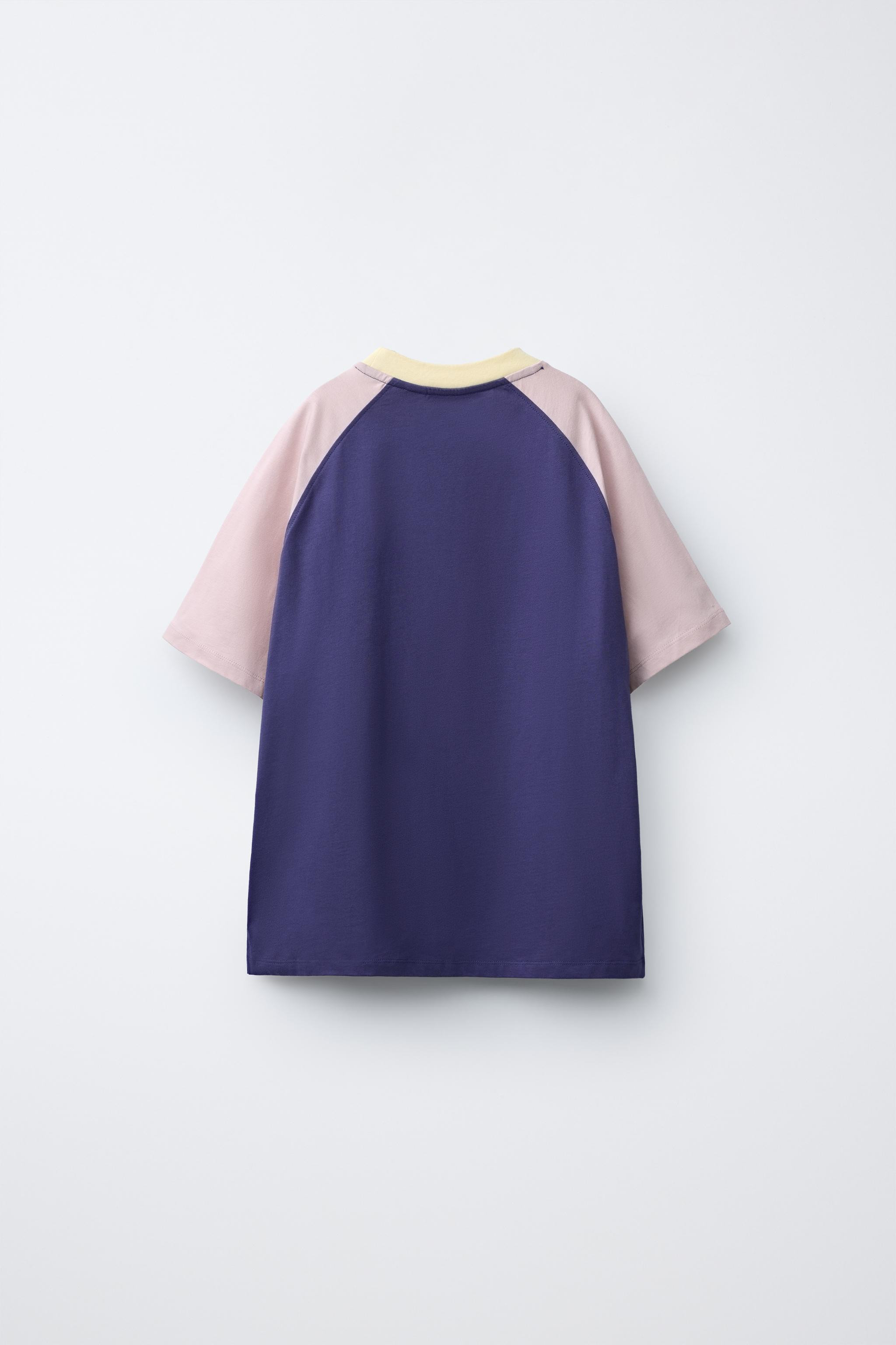 T-SHIRT MIT RAGLAN\u00c4RMELN | Zara DE