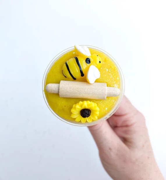 Honey Bee Summer Play Dough Push Pop, Playdough Kit, Sensory Kit, Playdough, Kids Party Favors, C... | Etsy (US)