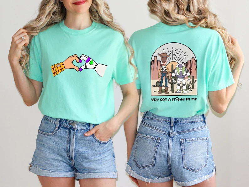 You Got A Friend in Me Comfort Colors Shirt, Toy Story Character Sweatshirt, Toys Matching Tee, W... | Etsy (US)