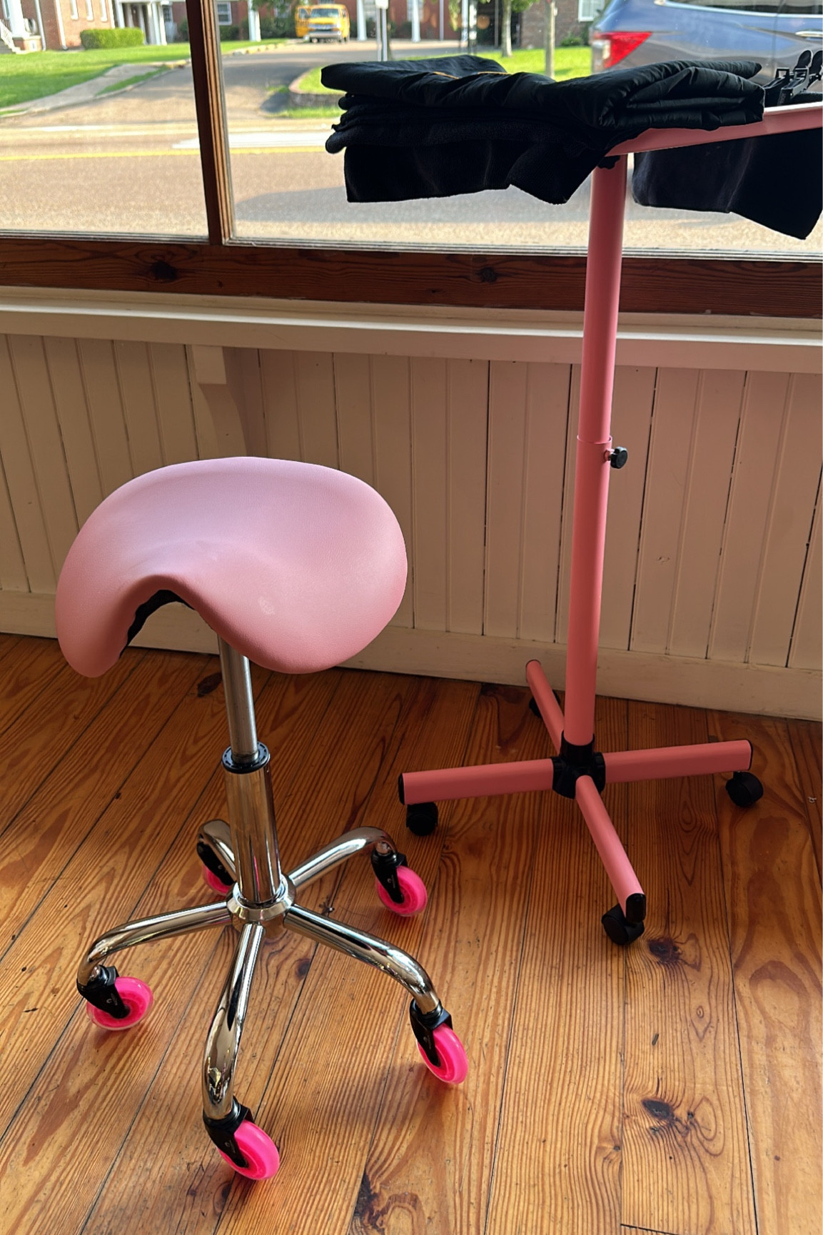 the new salon set up 