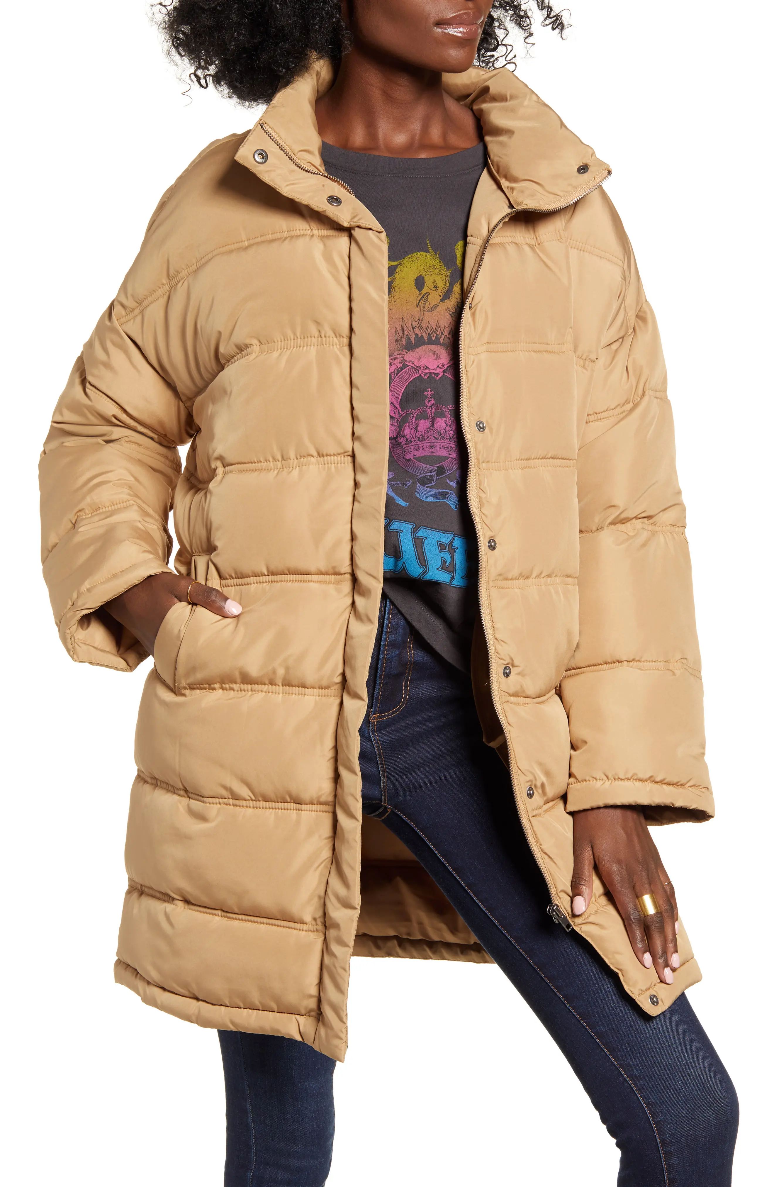 THREAD AND SUPPLY | Long Puffer Jacket | Nordstrom Rack | Nordstrom Rack