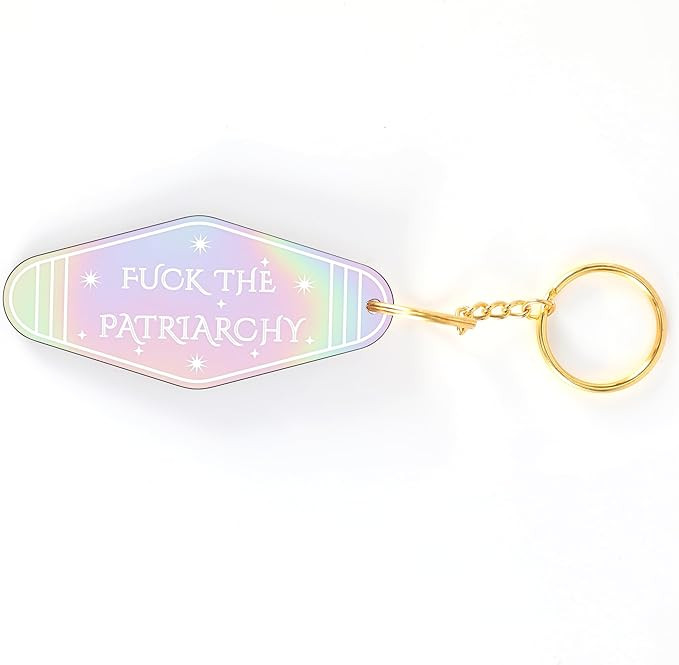ASVP Shop Fuck The Patriarchy Feminist Keychain, Motel Keychain, Retro Keychain, Women Empowermen... | Amazon (US)
