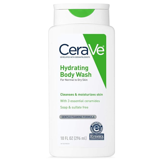 CeraVe Body Wash for Dry Skin | Moisturizing Body Wash with Hyaluronic Acid and Ceramides | Parab... | Amazon (US)