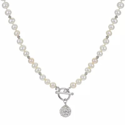 PearLustre by Imperial Sterling Silver Freshwater Pearl Necklace | Belk
