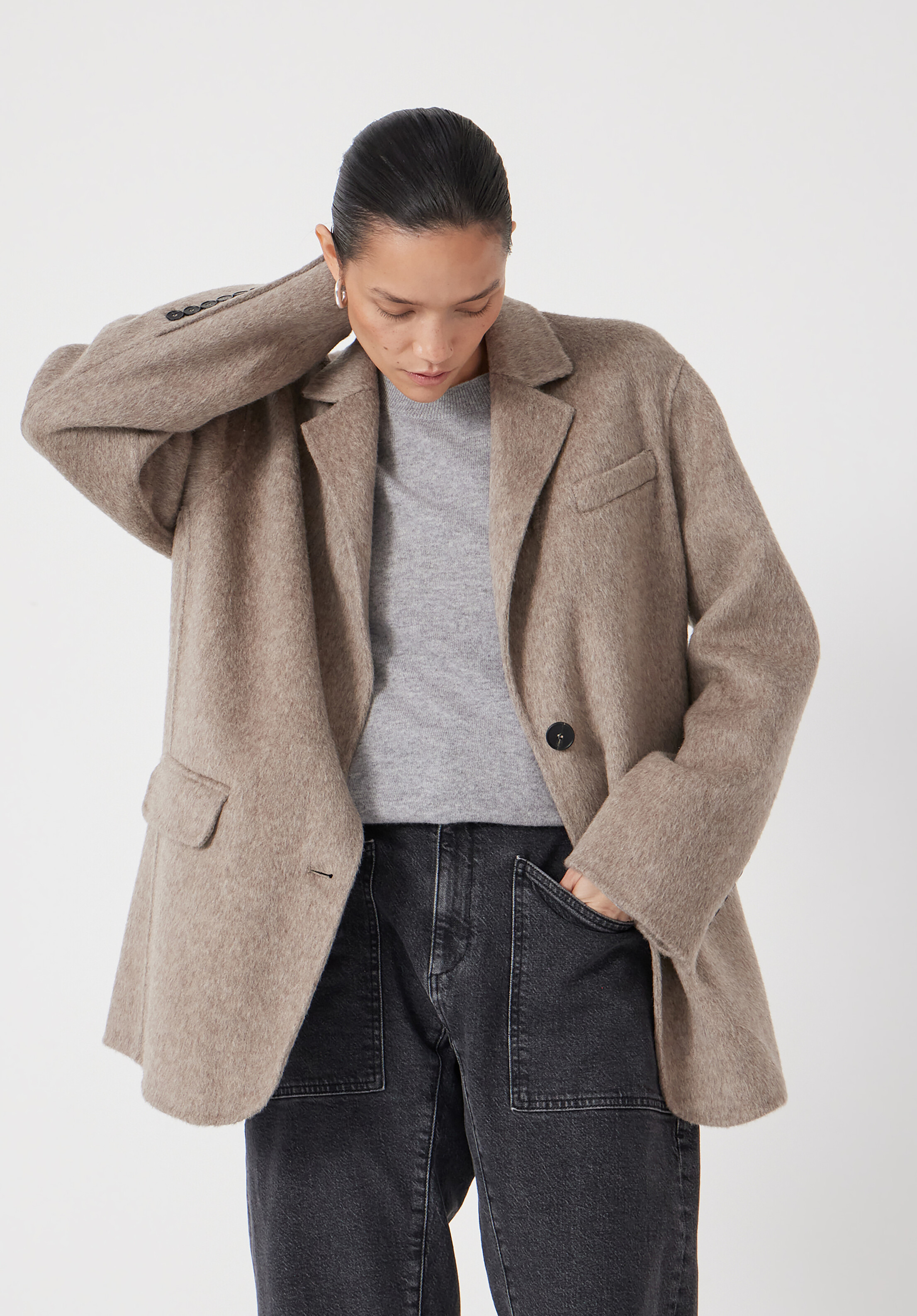 Pure Wool Double Faced Blazer | Hush UK