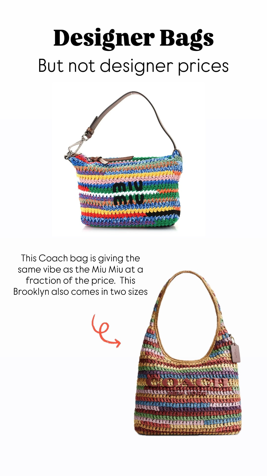 Love these colors for spring/ summer bags


🔎 designer look alike, designer bags for less, well-made look alike, mid grade designer bags, mid range designer bags, quality leather bags, affordable bags that look like high-end designer, affordable bags that look like luxury bags , styled with bags

#LTKgrwm #LTKdayinmylife #LTKootd