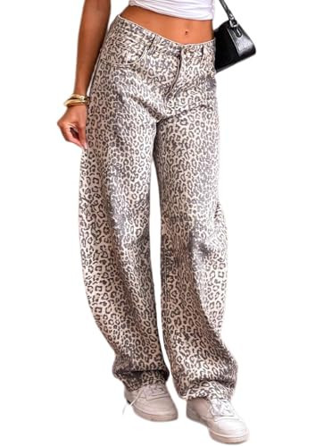 Justalwart Leopard Pants Women Cheetah Print Pants (US 0-2) | Amazon (US)