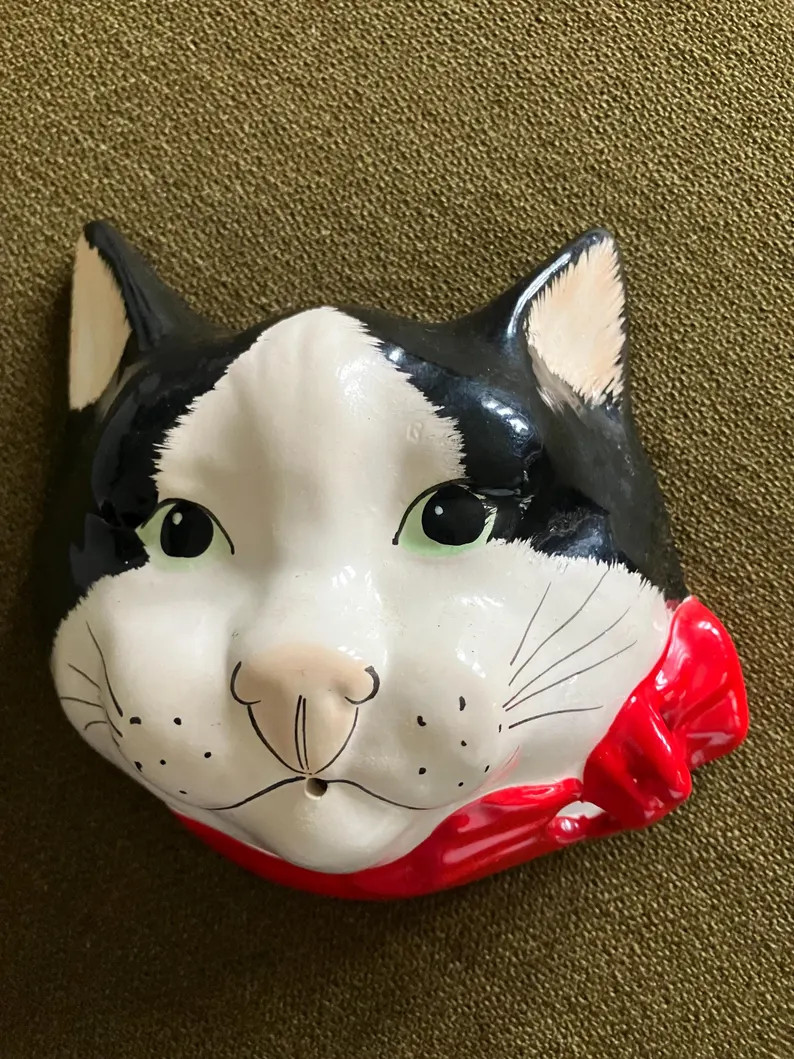 Vintage Babbacombe Pottery Cat String Holder - Etsy | Etsy (US)