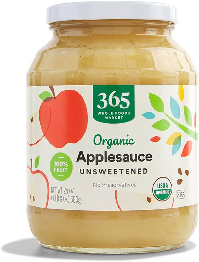 365 by Whole Foods Market, Organic Unsweetened Apple Sauce, 24 Ounce | Amazon (US)