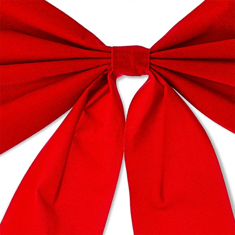 Red Christmas Wreath Bow, 15 in, by Holiday Time - Walmart.com | Walmart (US)