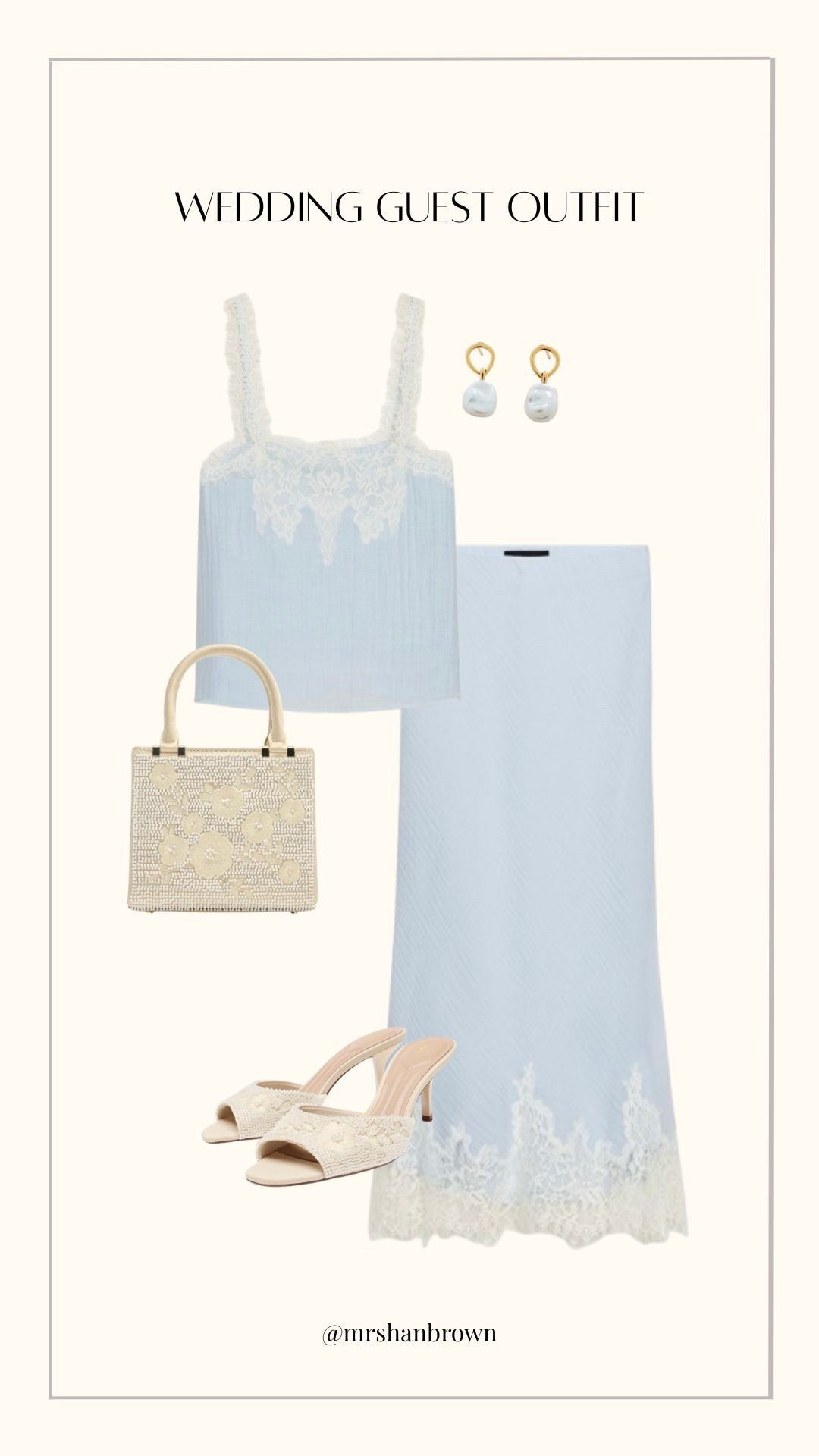Wow wow wow 🙌🏼

Wedding guest outfit, occasion wear outfit, baby blue, satin skirt, lace, pastel 

#LTKuk #LTKspring #LTKwedding