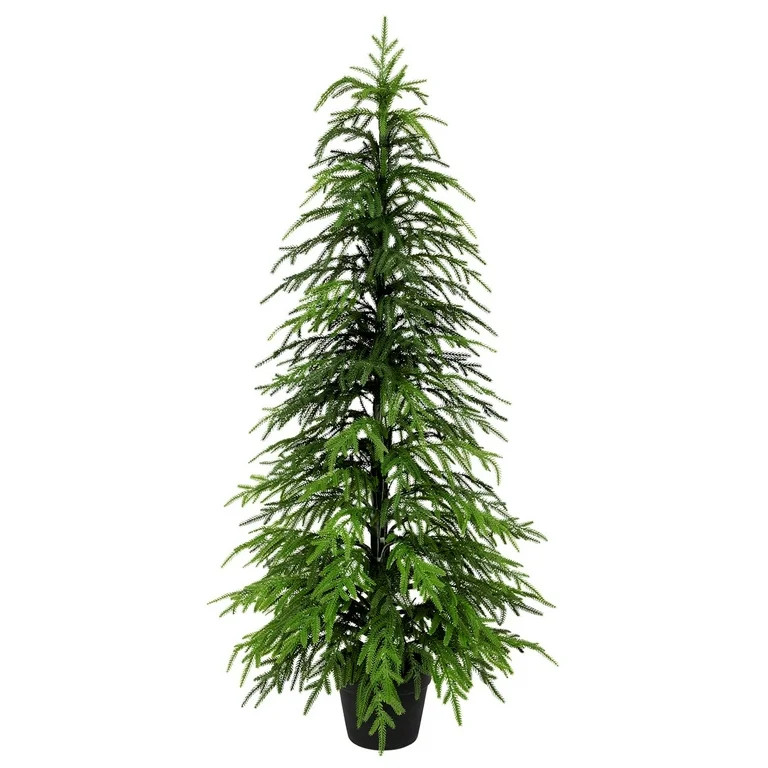 Nafresh 4ft Real Touch Norfolk Pine Christmas Tree, 48"UV Resistant Artificial Norfolk Pine Tree,... | Walmart (US)
