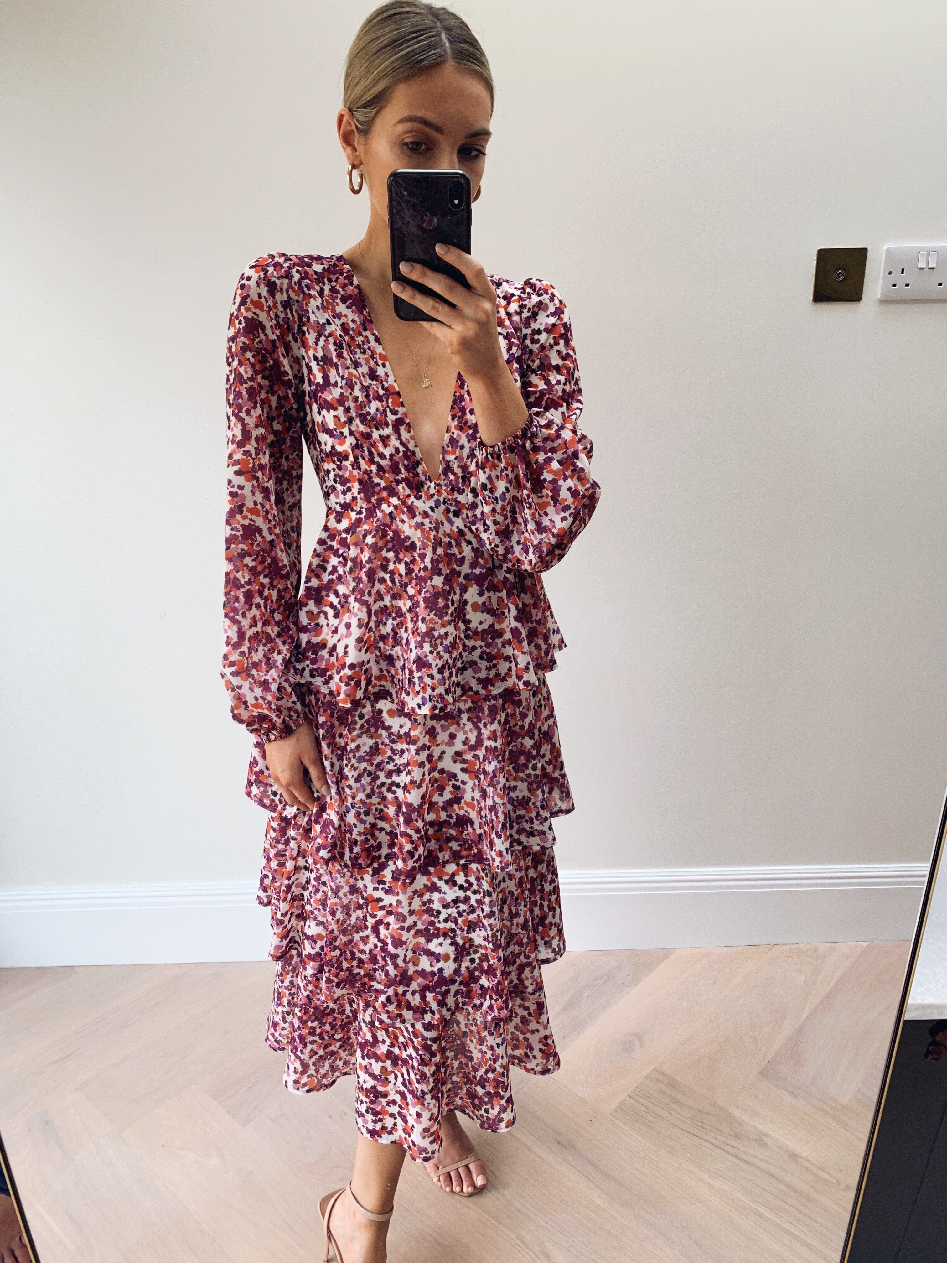 Ashton Ruffle Midi Dress | Pretty Lavish (UK)