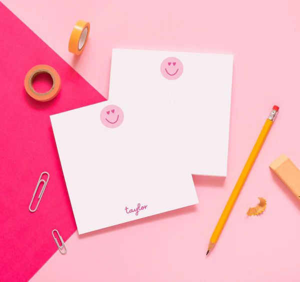 Heart Eyes Personalized Notepad | Joy Creative Shop