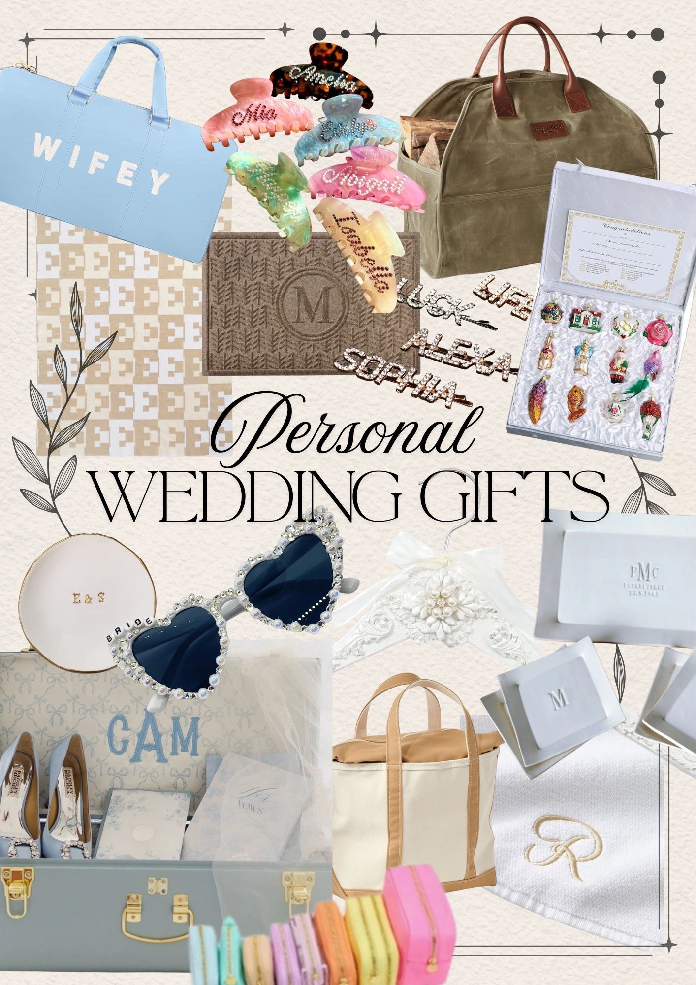 Some of my favorite personalized items that I’ve either gifted to someone or received as a bride! 💝

#LTKWedding #LTKHome