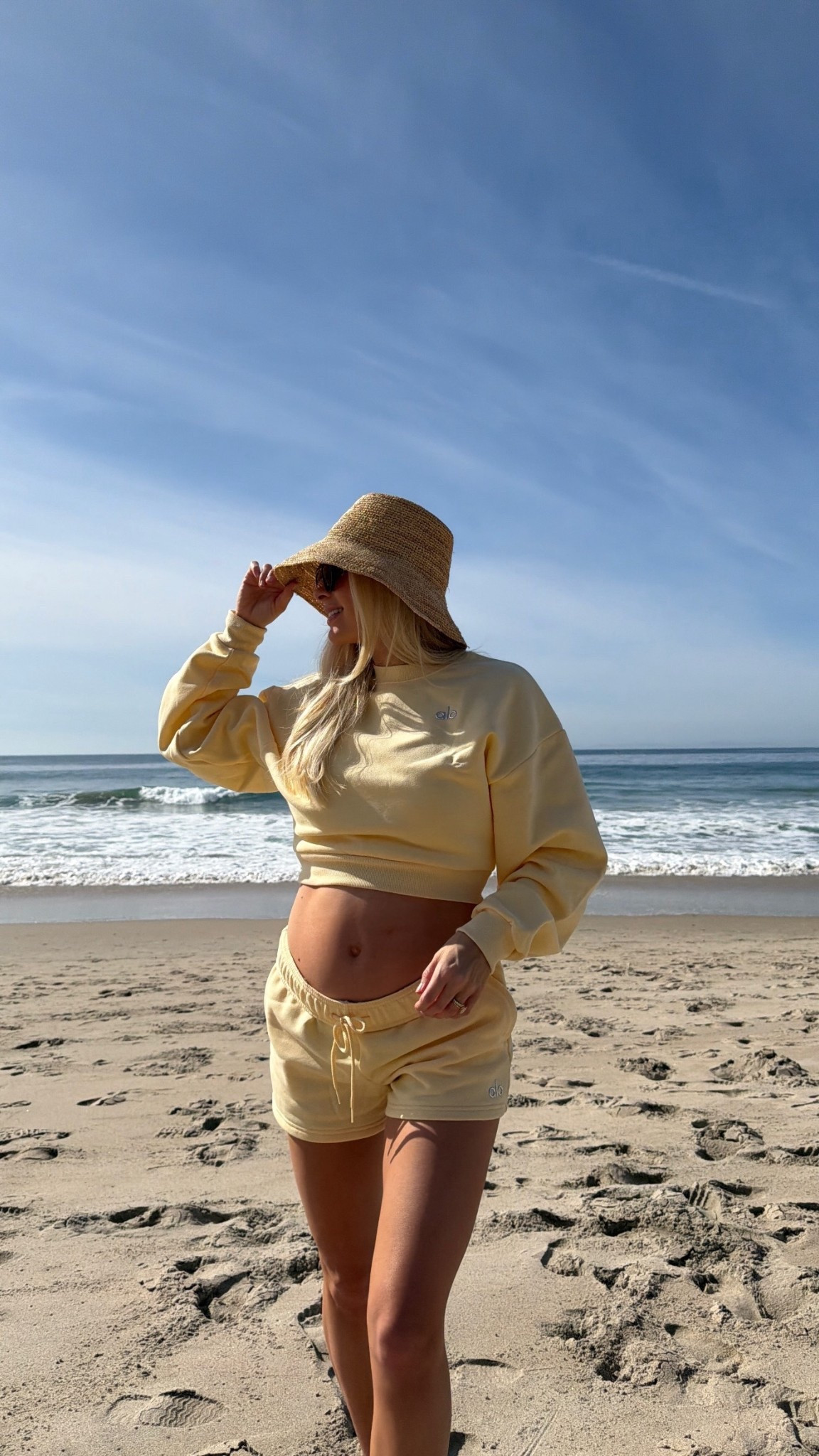 Wearing a small in pullover & shorts (Candlelight yellow)! Linked similar for all! #kathleenpost

Athleisure, beach walk outfit, walking outfit, California casual, butter yellow sweat set, loungewear, bump friendly, maternity outfit, bump look



#LTKActive #LTKootd #LTKBump