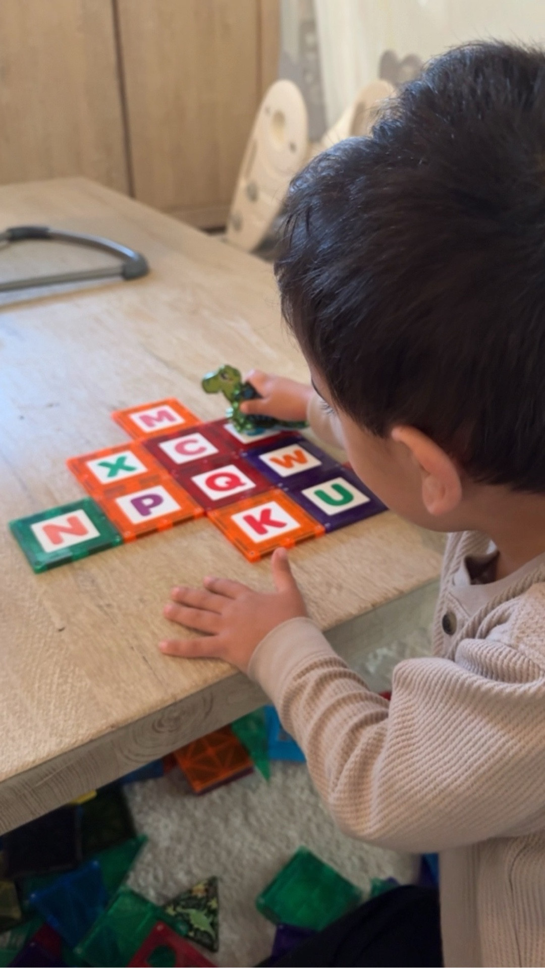 ⭐️magnetic tiles alphabet hopscotch⭐️ fun way to get littles to learn the alphabet 🍎

learning favorites. homeschool finds. preschool. toddlers learning.