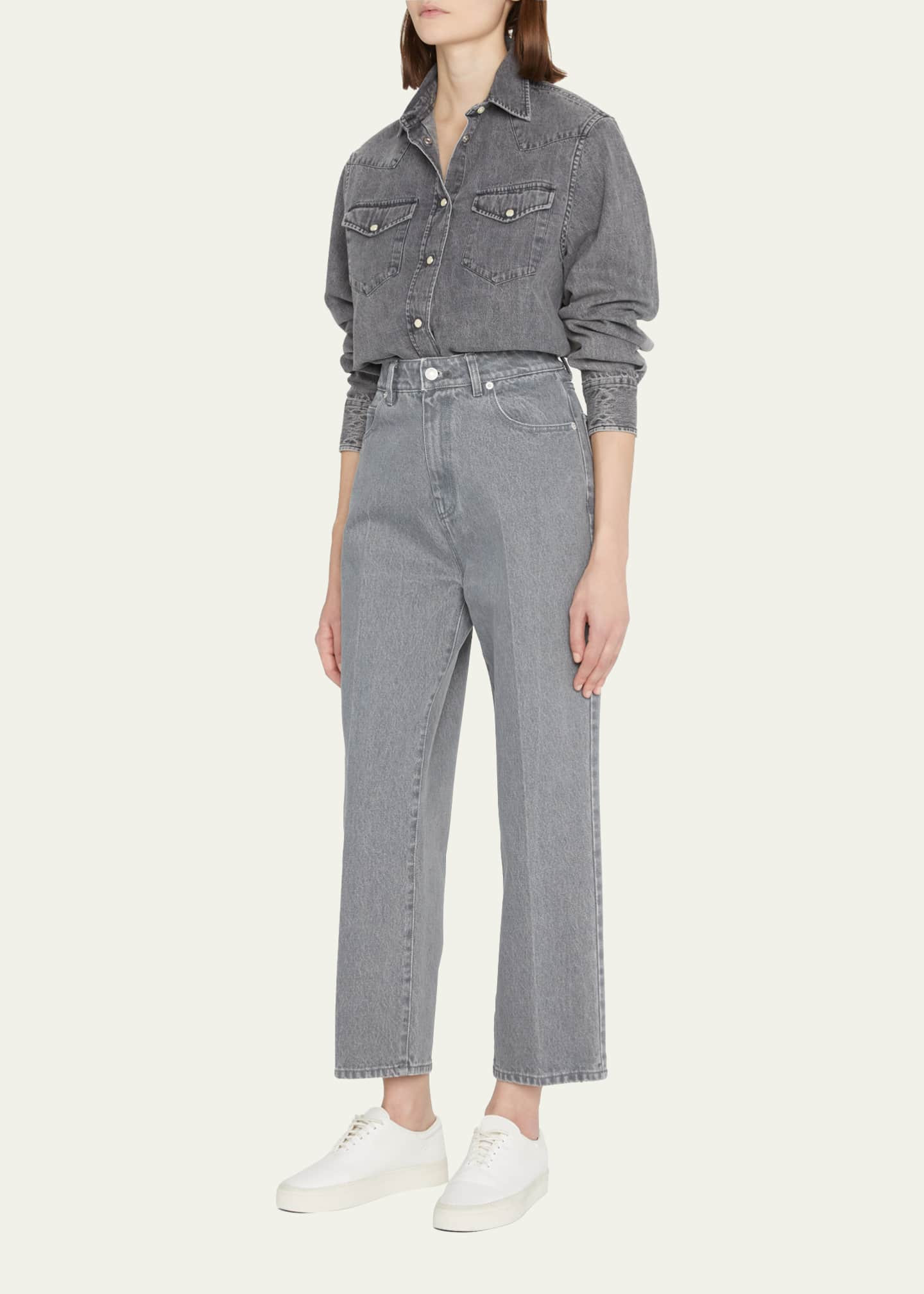 Officine GeneraleLivia Denim Button-Front Shirt | Bergdorf Goodman