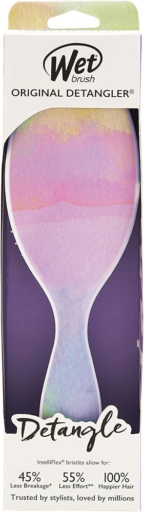 Wet Brush Original Detangler Hair Brush - Color Wash, Stripes - All Hair Types - Ultra-Soft Intel... | Amazon (US)