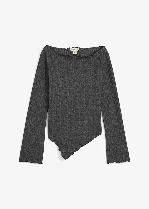 Rippshirt aus softem Viskose-Mix | Bonprix DE