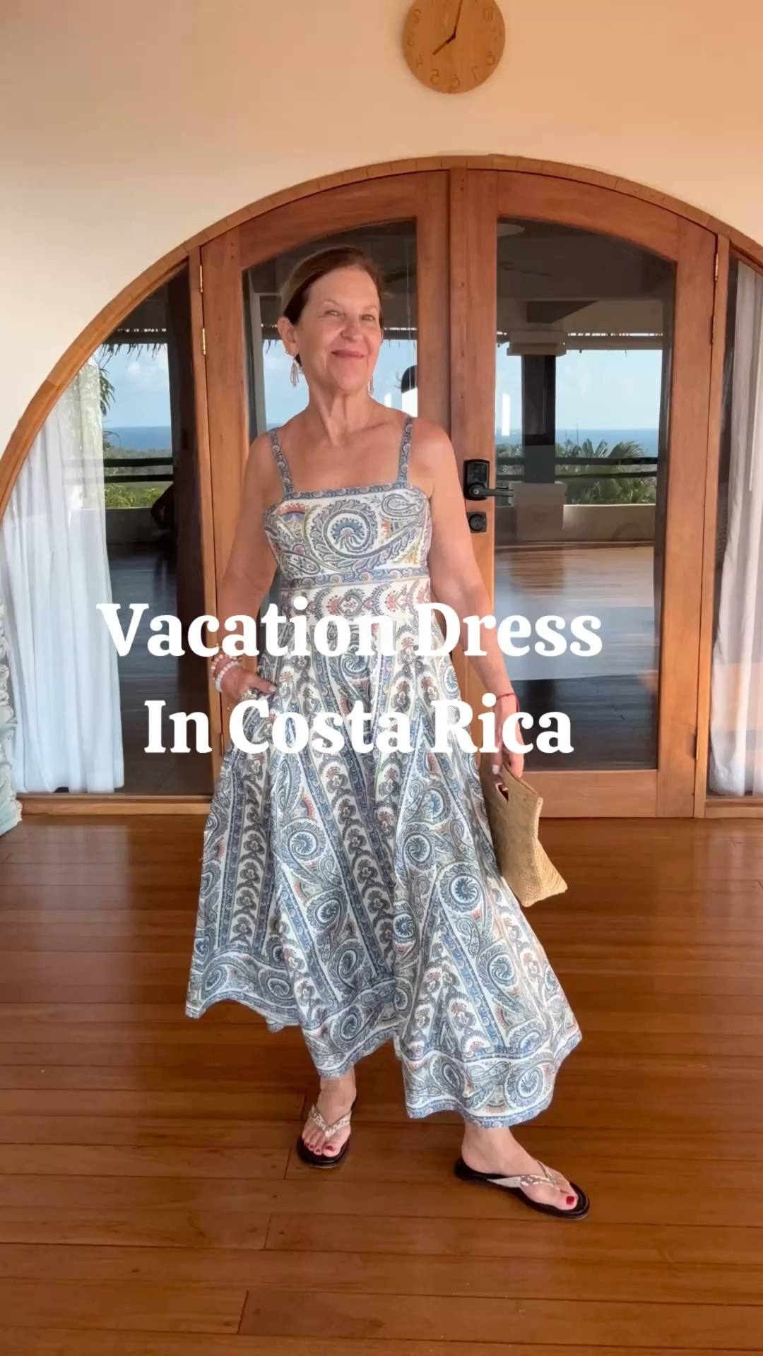 What I wore to a family-style dinner in Costa Rica.  I love this dress. It's easy to wear, and you can dress it up or down. Plus, the fabric is beautiful, and it has pockets. 

It runs small if you are between sizes, size up.

#LTKTravel #LTKMothersDay #LTKOver40