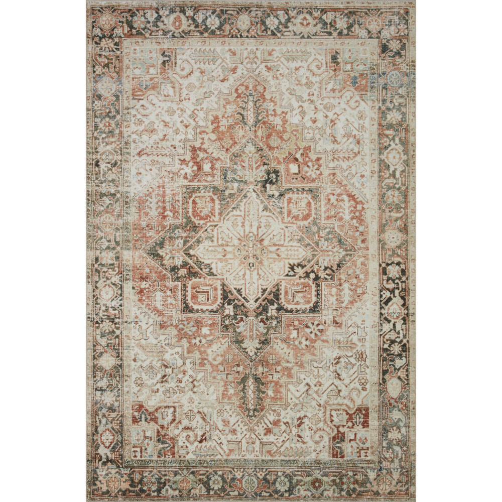 Lenna Rust Charcoal Rug | Magnolia