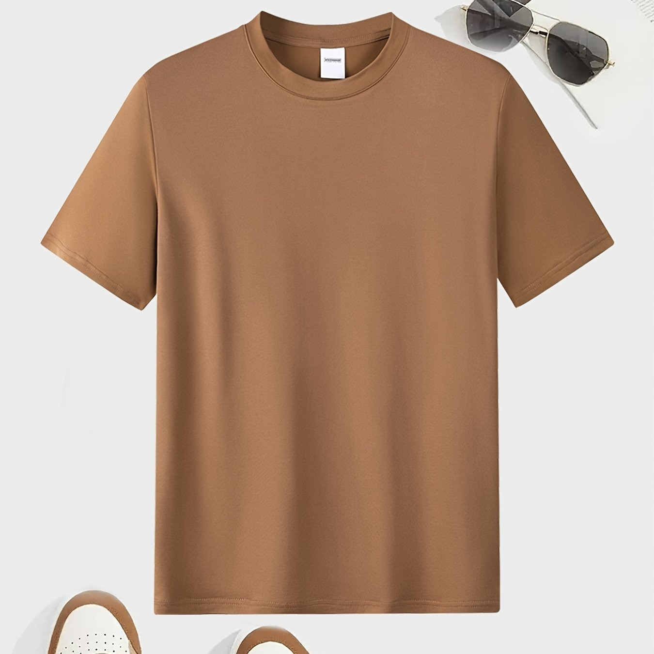 Men's Short Sleeve T-shirt, Crew Neck Tee Casual Clothing, Summer | Temu Affiliate Program