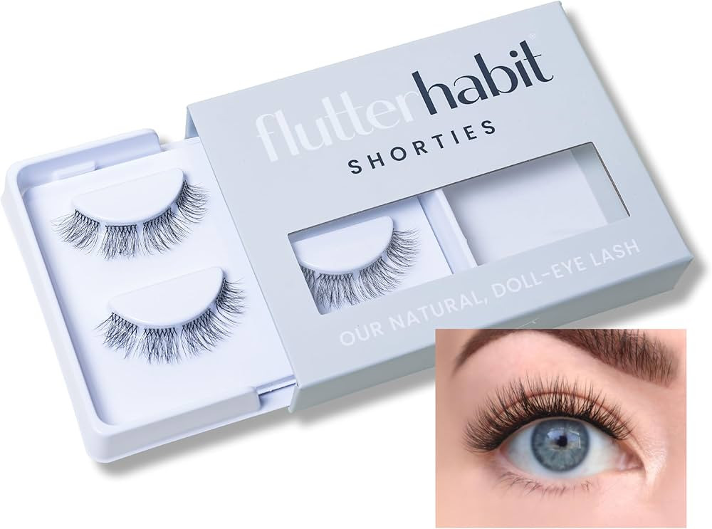 FlutterHabit The Shorties Lashes, DIY Lash Extensions [Up to 10 Day Wear], Natural & Neat Doll-Ey... | Amazon (US)