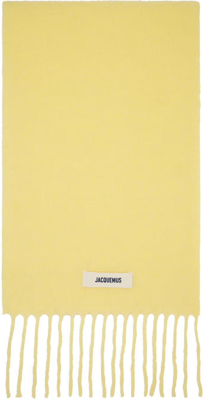 JACQUEMUS
                     
                    Yellow La Casa 'L'écharpe Carro' Scarf | SSENSE