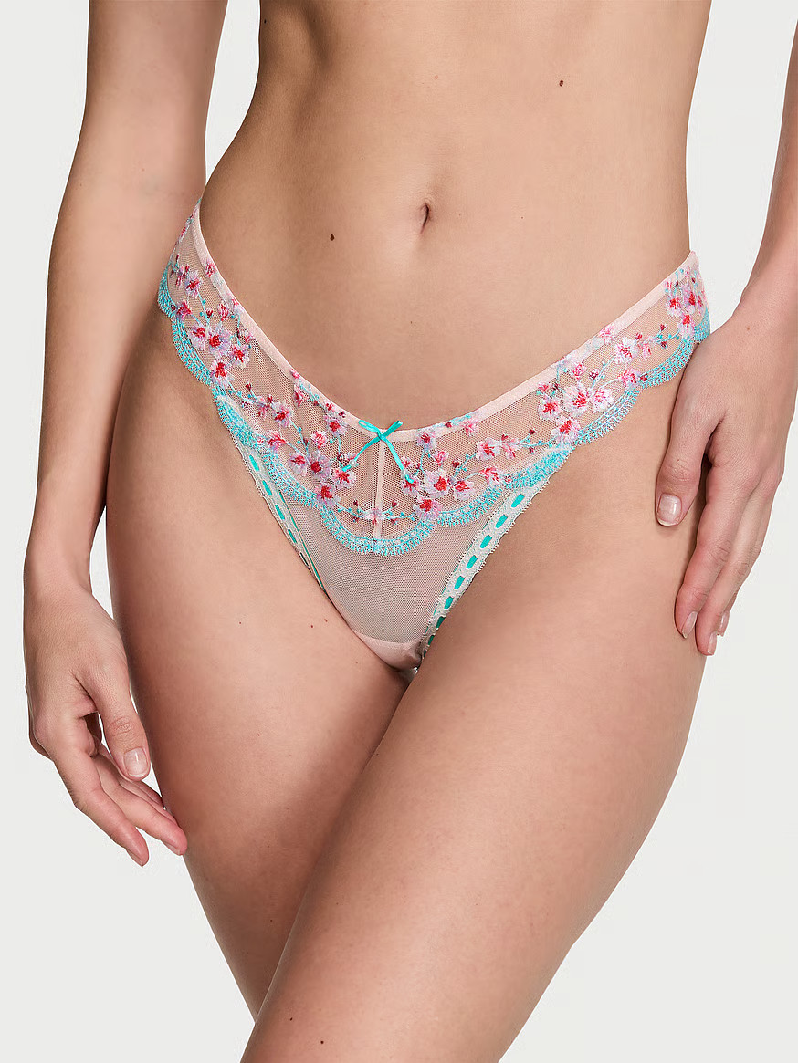 Cherry Blossom Embroidery Brazilian Panty | Victoria's Secret (US / CA )