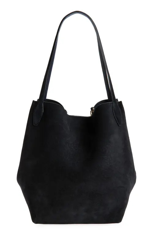 Madewell The Shopper Tote in Soft Grain Suede in Juniper Berry at Nordstrom | Nordstrom