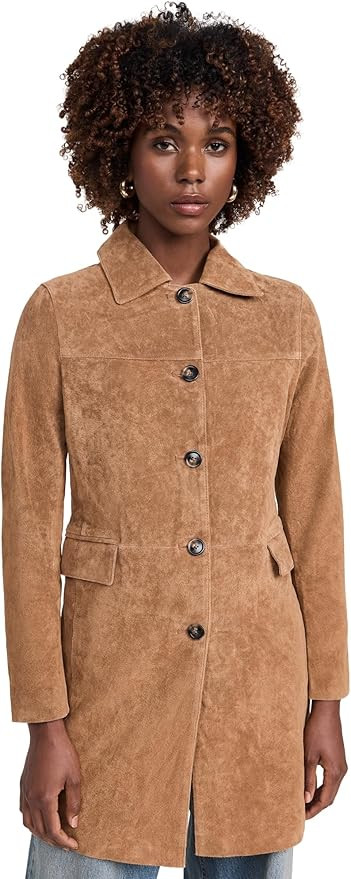 [BLANKNYC] Womens Women's Real Suede Trench Coat | Amazon (US)