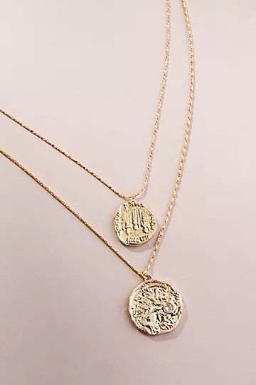 Delicate Double Pendant Necklace | Anthropologie (US)