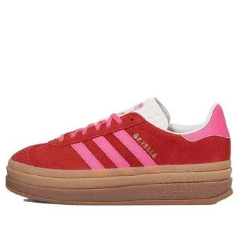 (WMNS) adidas Gazelle Bold 'Collegiate Red Lucid Pink' | KICKS CREW