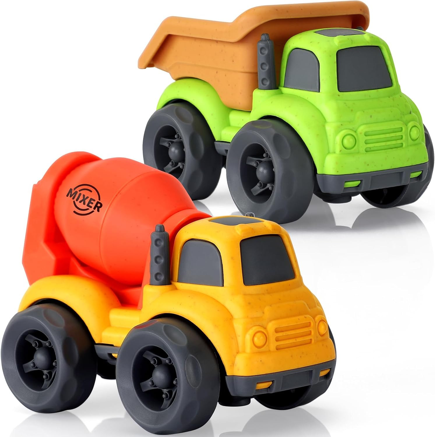 Toddler Toys for 2 Year Old Boy, Dump Truck Toys and Mixer Cement, BPA Free, Phthalates Free, PVC, Outdoor Toys for Toddlers 2-3, Ideal Toy Cars for 2 3 4 Year Old Boy Christmas Birthday Gift | Amazon (US)