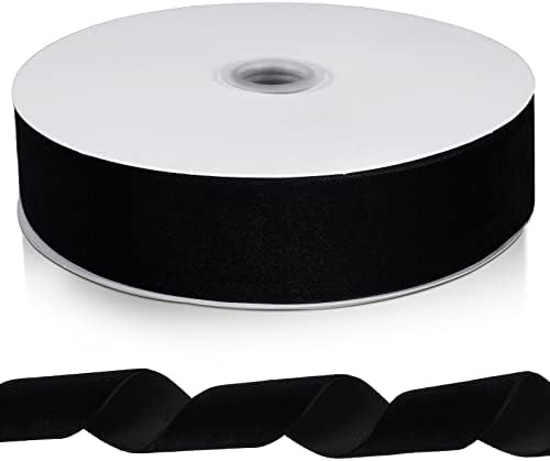 Christmas Wired Velvet Ribbon with Gold Edge Velvet Waterproof Ribbon Wrapping Velvet Decoration ... | Amazon (US)