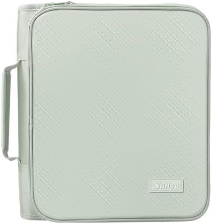 SUNEE Zippered Binder Bag with Handle, 2-Inch 3-Ring O-Ring, 500-Sheet Capacity, Includes Zip Poc... | Amazon (US)