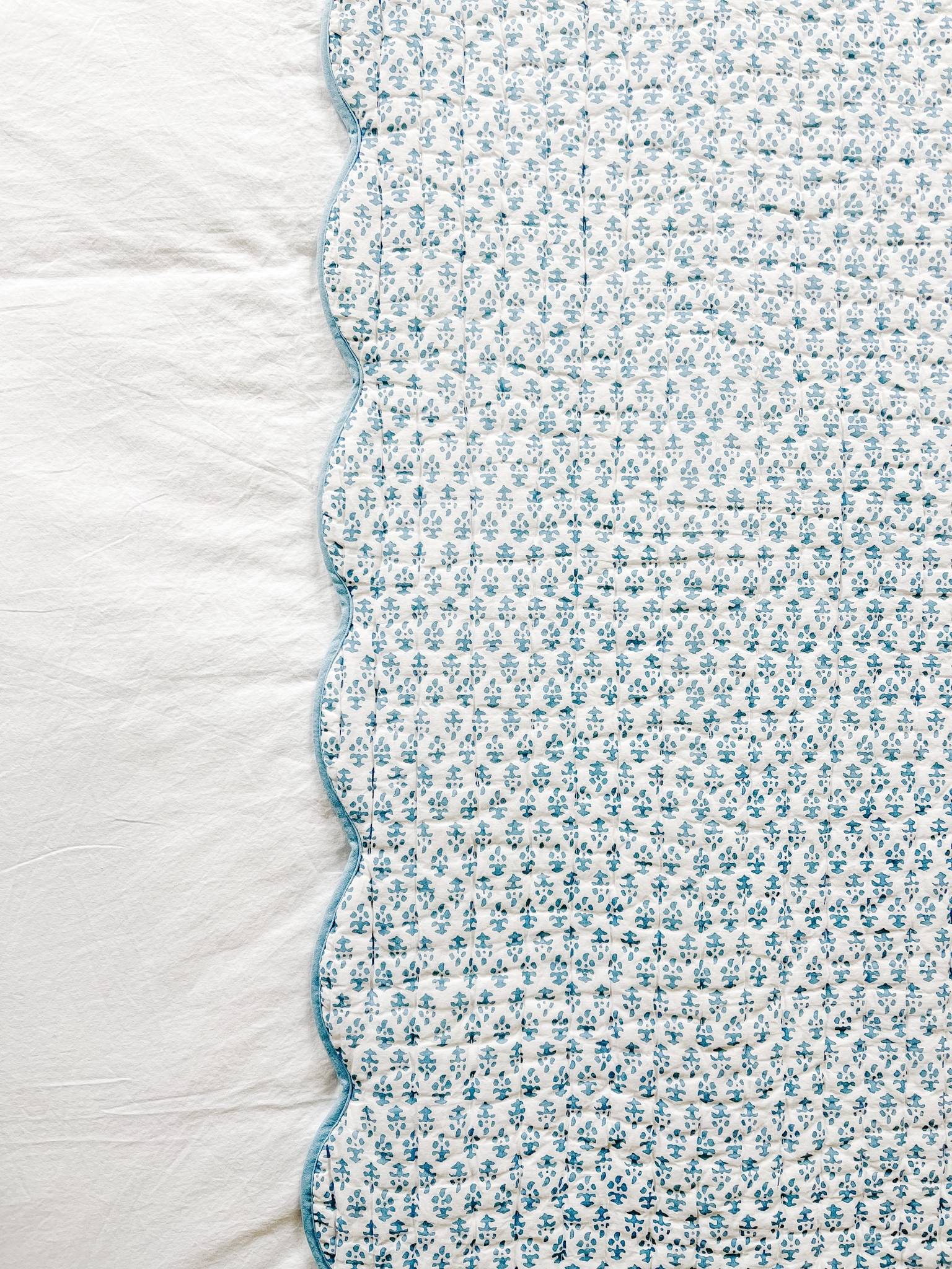 This pretty blue block print quilt is on major sale! 

#LTKhome #LTKsalealert