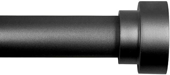 Time Forest Heavy Duty Curtain Rods for Windows 66 to 120 Inch,Modern Design,Black | Amazon (US)