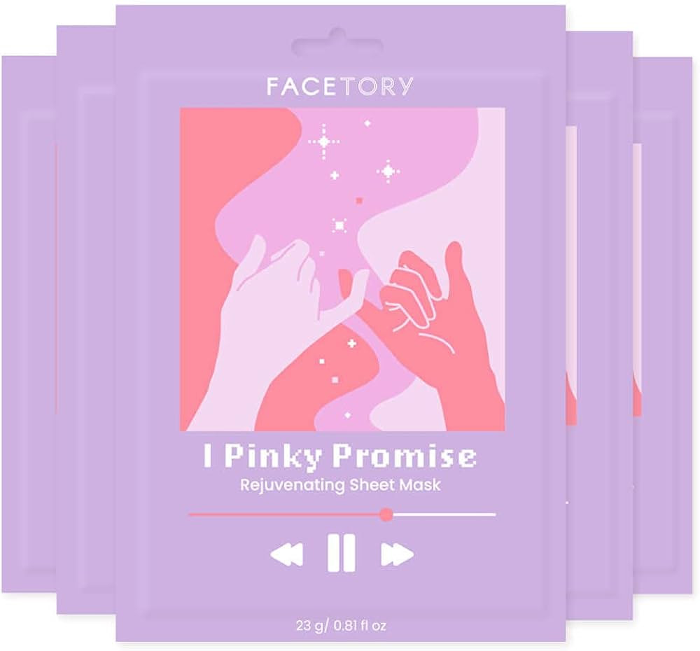 FACETORY K Beauty Face Mask Skin Care - REJUVENATING Sheet Mask for ACNE-PRONE Skin with Beetroot... | Amazon (US)