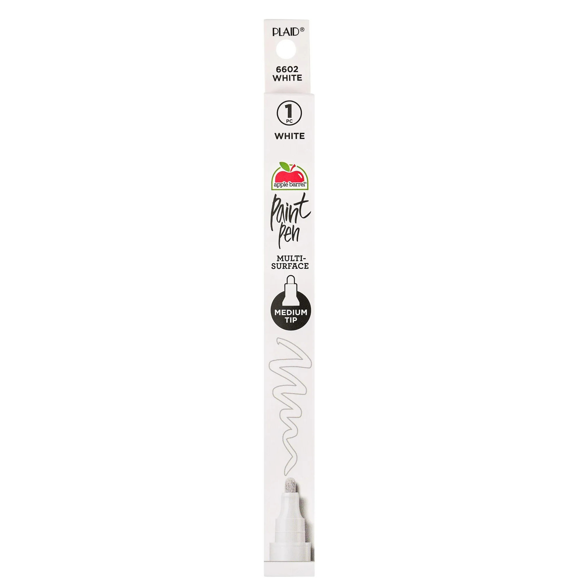 Apple Barrel Multi-Surface Medium Tip Paint Pen, White, 1 Piece | Walmart (US)